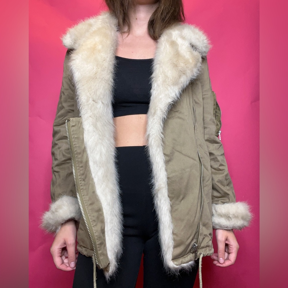 Jacket faux fur
